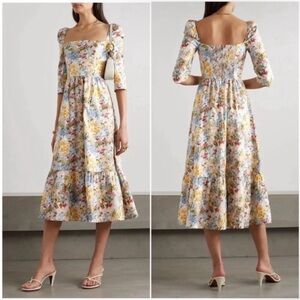 Reformation Cyprus Floral Midi Dress Countryside